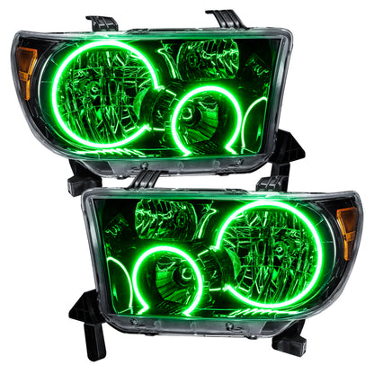 ORACLE Lighting Oracle 07-11 Toyota Tundra Pre-Assembled Headlights - Black Housing - w/o Controller