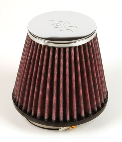 K&N Engineering K&N Universal Chrome Filter 2.875in Flange ID / 5.188 Base OD / 3.5in Top OD / 4.438in Height