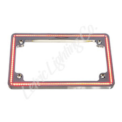 Letric Lighting 14+ HD Tri-Glide/ 15+ Freewheeler Perfect Plate Light License Plate Frame Chrome