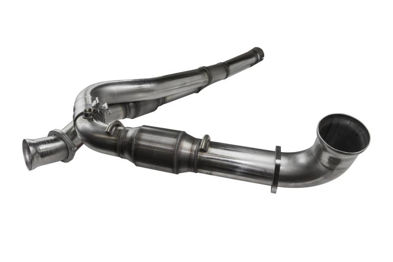 Kooks Headers Kooks 10-14 Ford Raptor SVT 6.2L 4V ALL 3in SS OEM Exhaust GREEN Cat Y Pipe