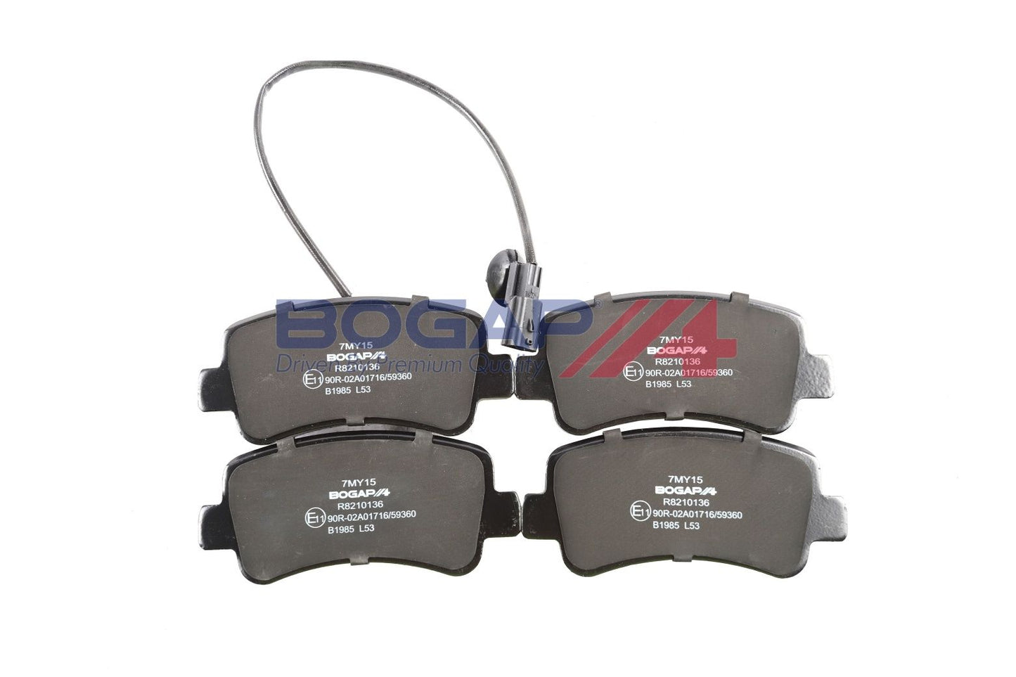 BOGAP R8210136 Brake Pad Set, Disc Brake