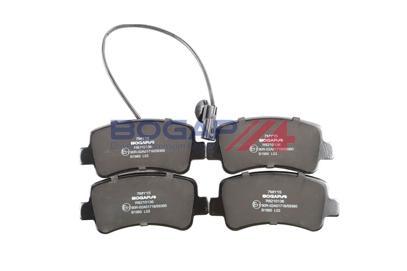 BOGAP R8210136 Brake Pad Set, Disc Brake