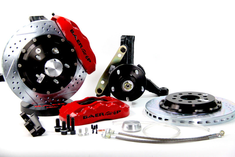 Baer Brakes 73-76 Buick Century STD Studs 13in Pro+ Front SDZ Brake Kit - Silver