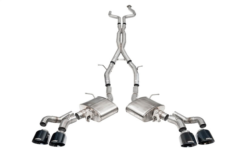 CORSA Performance Corsa 2022-2025 Cadillac CT5-V Blackwing 3in. Cat-Back w/ Act. Exh. Dbl. X-Pipe Twin 4.5in. Tips