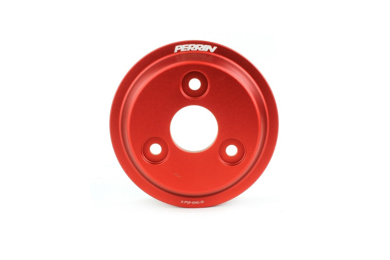 Perrin Performance PERRIN 22-26 Subaru WRX / 21-25 Crosstrek / 20-25 LGT/OBXT/FXT Lightweight Water Pump Pulley - Red