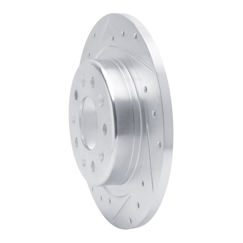 R1 Concepts R1 16-25 Buick LaCrosse Rear Left Drilled & Slotted Silver Brake Rotor
