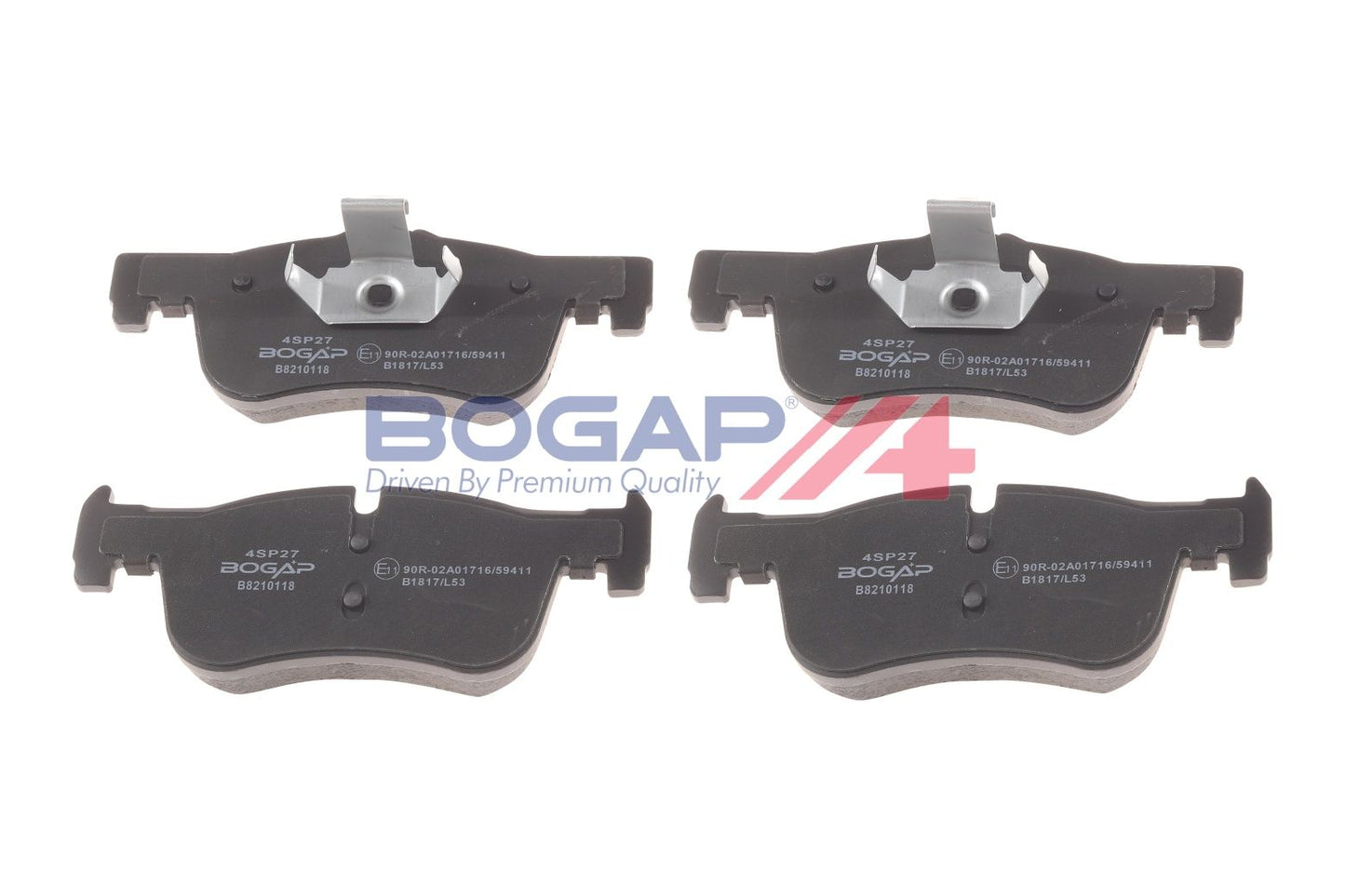 BOGAP B8210118 Brake Pad Set, Disc Brake