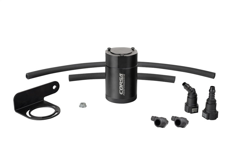 CORSA Performance Corsa 2019-2025 Silverado/Sierra & 2021-2025 Tahoe/Suburban/Yukon/Denali Aluminum Oil Catch Can
