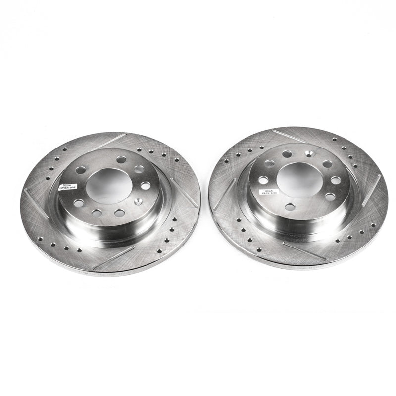 PowerStop Power Stop 06-09 Pontiac Solstice Rear Evolution Drilled & Slotted Rotors - Pair
