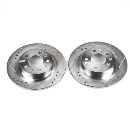 PowerStop Power Stop 06-09 Pontiac Solstice Rear Evolution Drilled & Slotted Rotors - Pair