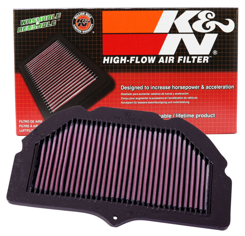 K&N Engineering K&N 00-03 Suzuki GSXR6GSXR750 750 / 01-04 GSXR1000 1000 / 01-03 GSXR600 600 Replacement Air Filter