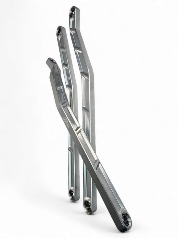 Elektric Off Road Elektric Offroad 2017+ Can-Am X3 Maverick High Clearance Radius Rods In Clear Finish For 72In