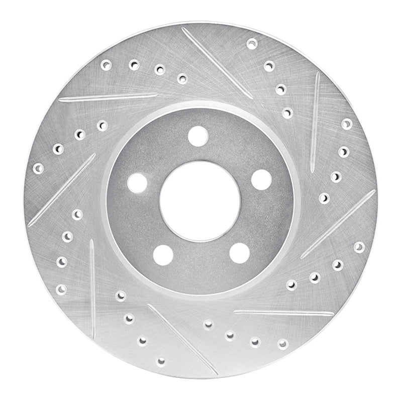 R1 Concepts R1 01-10 Chrysler PT Cruiser Front Right Drilled & Slotted Silver Brake Rotor