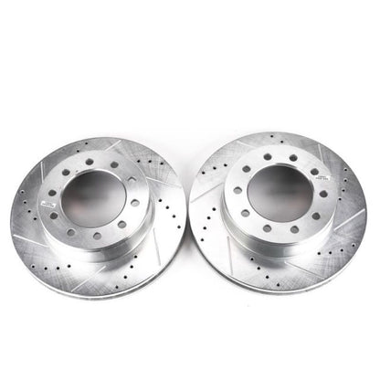 PowerStop Power Stop 05-16 Ford F-550 Super Duty Front Drilled & Slotted Rotor - Pair