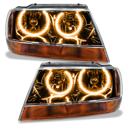 ORACLE Lighting Oracle 99-04 Jeep Grand Cherokee SMD HL - Black - ColorSHIFT