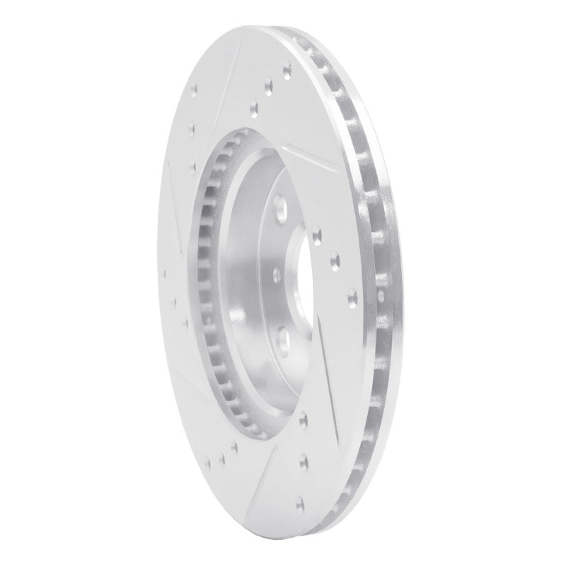 R1 Concepts R1 00-05 Toyota MR2 Spyder Front Right Drilled & Slotted Silver Brake Rotor