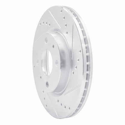 R1 Concepts R1 75-79 Toyota Corolla (US/Canada) Front Right Drilled & Slotted Silver Brake Rotor