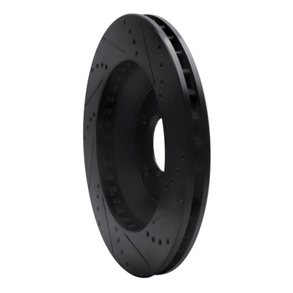 R1 Concepts R1 88-96 Chevrolet Corvette Right Front Drilled & Slotted Black Brake Rotor