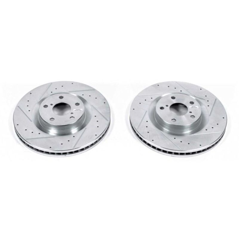 PowerStop Power Stop 09-10 Lexus GS350 Front Evolution Drilled & Slotted Rotors - Pair