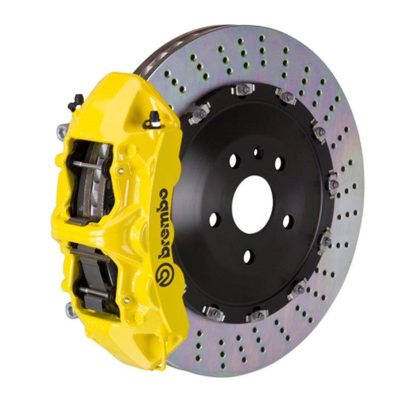 Brembo 24+ BMW M30i/530i xDrive/24+ 540i xDrive Fr GT BBK 6 Pist Cast 405x34 2pc Rotor Drl- Yellow