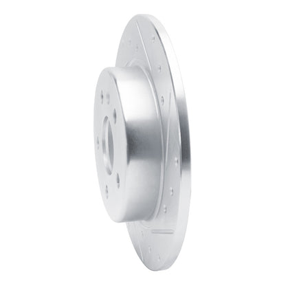 R1 Concepts R1 16-23 Chevrolet BOLT EV Rear Right Drilled & Slotted Silver Brake Rotor