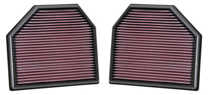 K&N Engineering K&N Replacement Air Filter for 11-14 BMW M5/M6 4.4L V8 / 2015 M4/M3 3.0L I6  (2 per box)