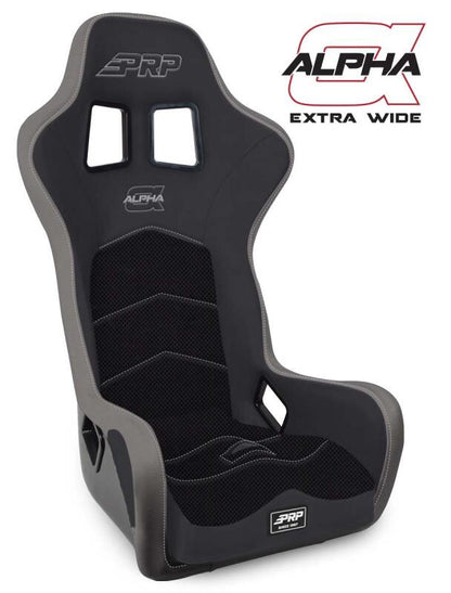 PRP Seats PRP Alpha Composite Seat/Extra Wide- Black/Grey