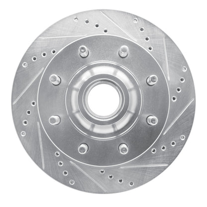 R1 Concepts R1 99-02 Ford F-250 2WD (Super Duty) Front Right Drilled & Slotted Silver Brake Rotor