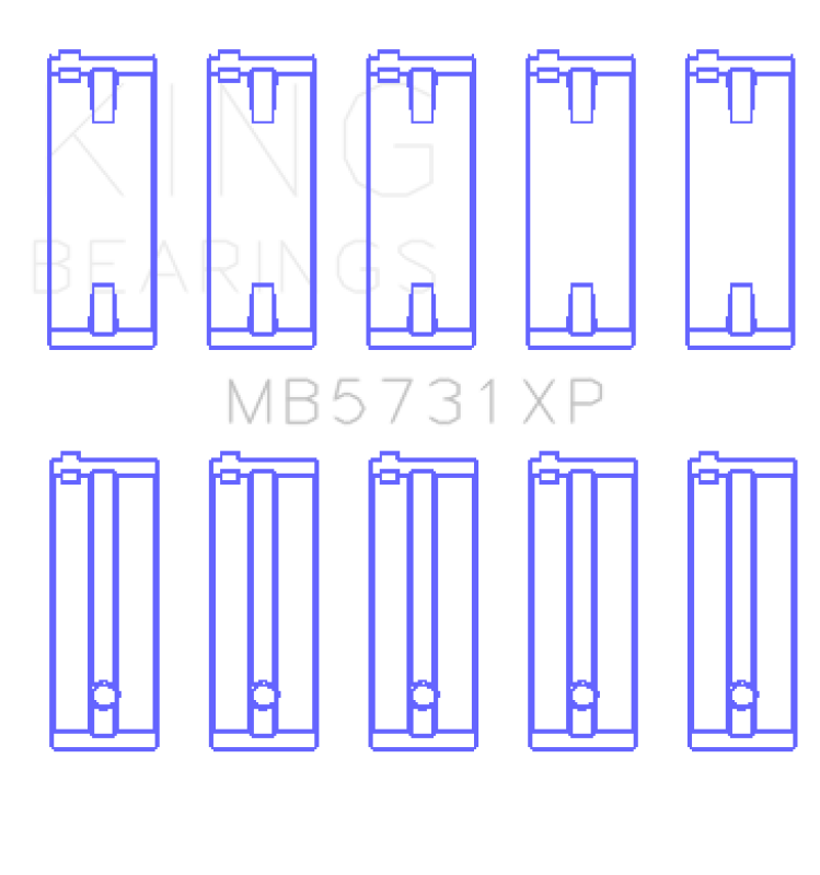 King Engine Bearings Suzuki G13A / G13B / G13BA / G13BB Main Bearing Set