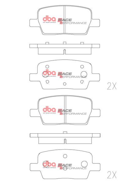 DBA 16-24 Chevrolet Camaro SS RP Performance Rear Brake Pads