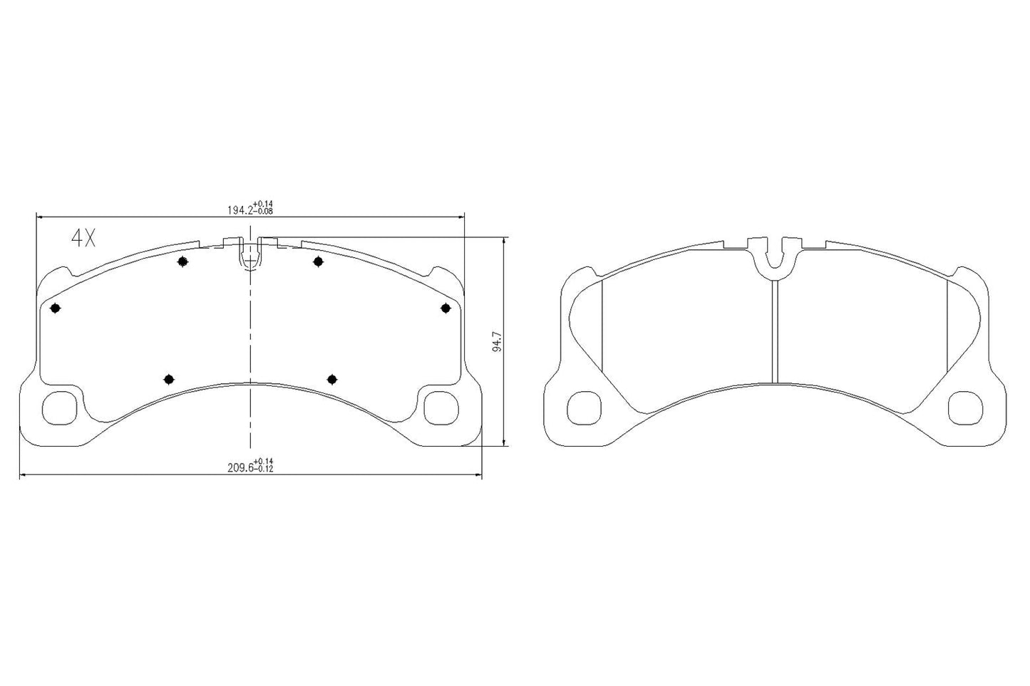 BOGAP A8210255 Brake Pad Set, Disc Brake