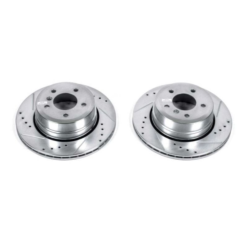 PowerStop Power Stop 06-07 BMW 525xi Rear Evolution Drilled & Slotted Rotors - Pair