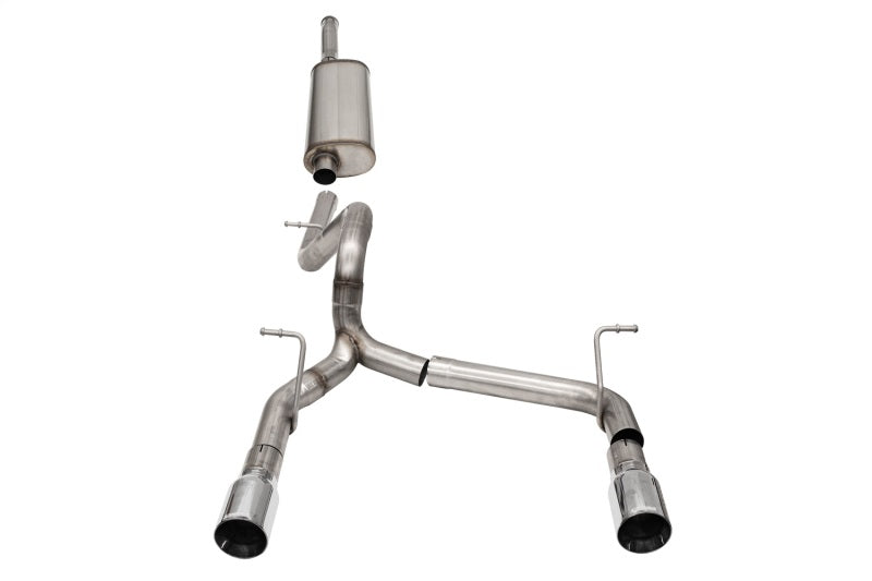 CORSA Performance Corsa 2018-2025 Jeep Wrangler JLU 3.6L 2.75in Sport Cat-Back Exhaust w/ 4in Tips