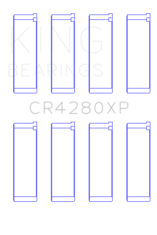 King Engine Bearings Subaru WRX/STi EJ20/EJ22/EJ25 48mm Rod (Size +0.25) Performance Rod Bearing Set