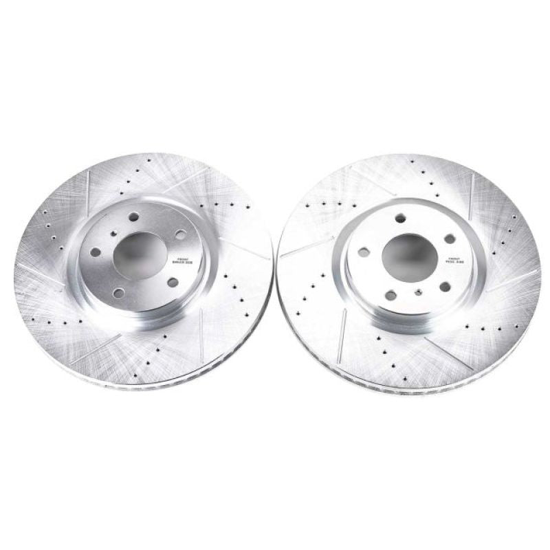 PowerStop Power Stop 07-08 Infiniti G35 Front Evolution Drilled & Slotted Rotors - Pair