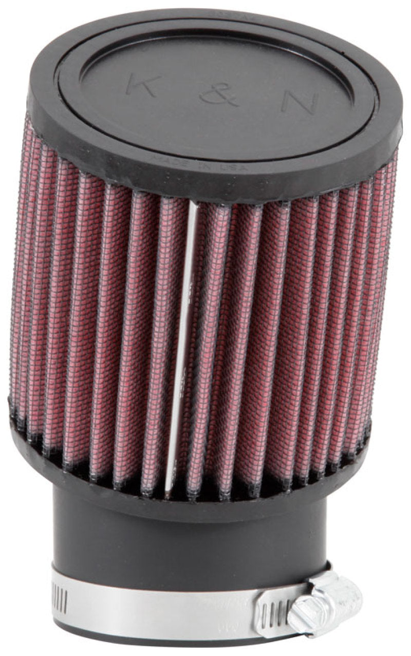 K&N Engineering K&N Filter Universal Rubber Round Straight Filter 20 Deg Angled 2-7/16in Flange 3-3/4in OD 4in H