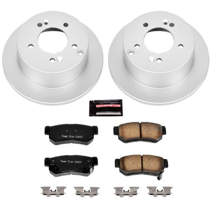 PowerStop Power Stop 06-08 Hyundai Sonata Rear Z17 Evolution Geomet Coated Brake Kit