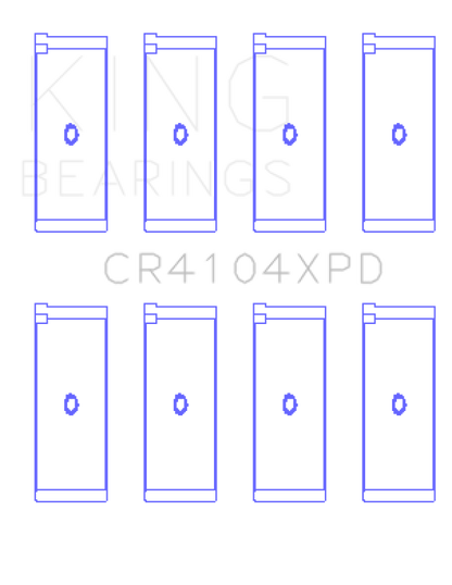 King Engine Bearings Audi ABB/ ABM/ ADP/ PP/ RN (Size 0.26) Connecting Rod Bearing Set