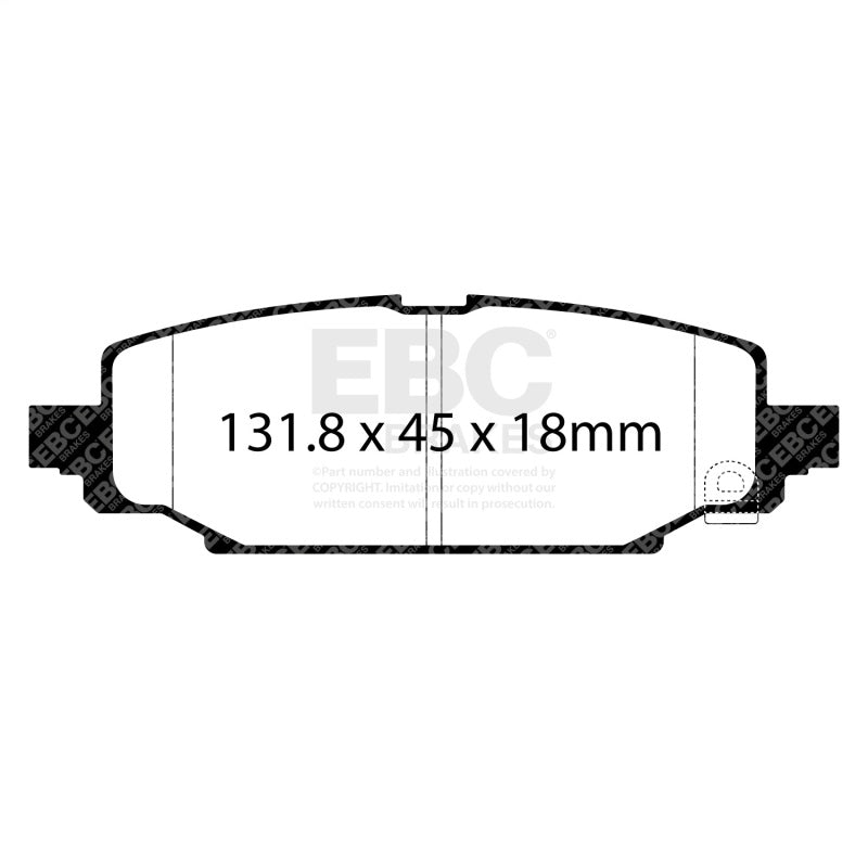 EBC 2018+ Jeep Wrangler (JL) Yellowstuff Rear Brake Pads