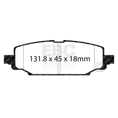 EBC 2018+ Jeep Wrangler (JL) Yellowstuff Rear Brake Pads