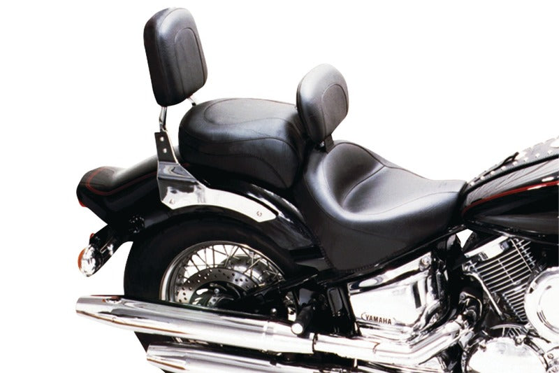 Mustang Motorcycle Mustang 00-11 Yamaha V-Star 1100 Classic,02-11 V-Star 1100 Silverado Touring 2PC Seat- Black