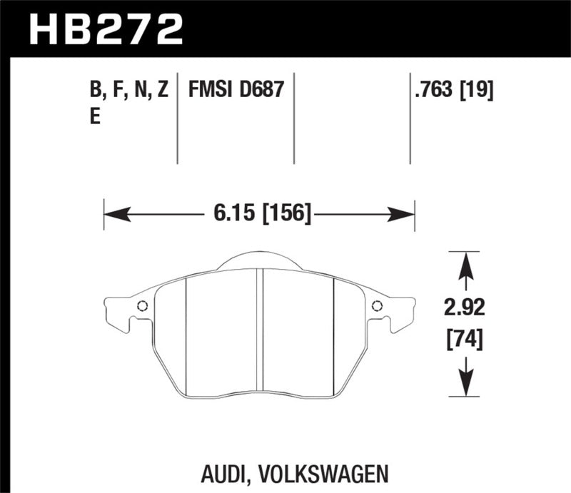 Hawk Performance Hawk HP+ Street Brake Pads