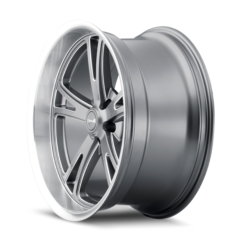 Ridler Wheels Ridler 606 18x8 / 5x120.65 BP / 0mm Offset / 83.82mm Hub Gloss Grey Machined Wheel