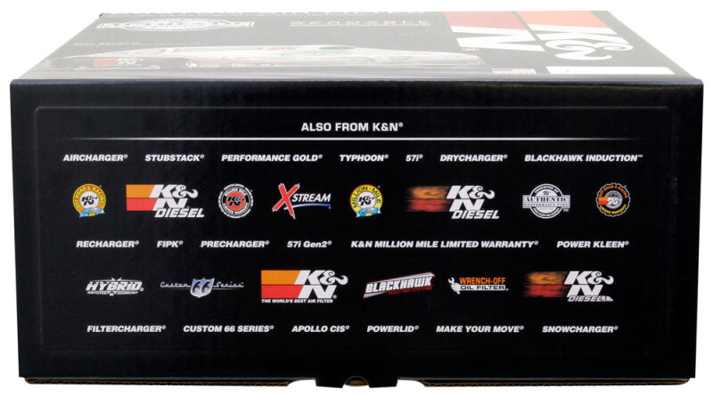 K&N Engineering K&N Round Air Filter Assembly 5-1/8in FLG 11in OD 3-3/8in