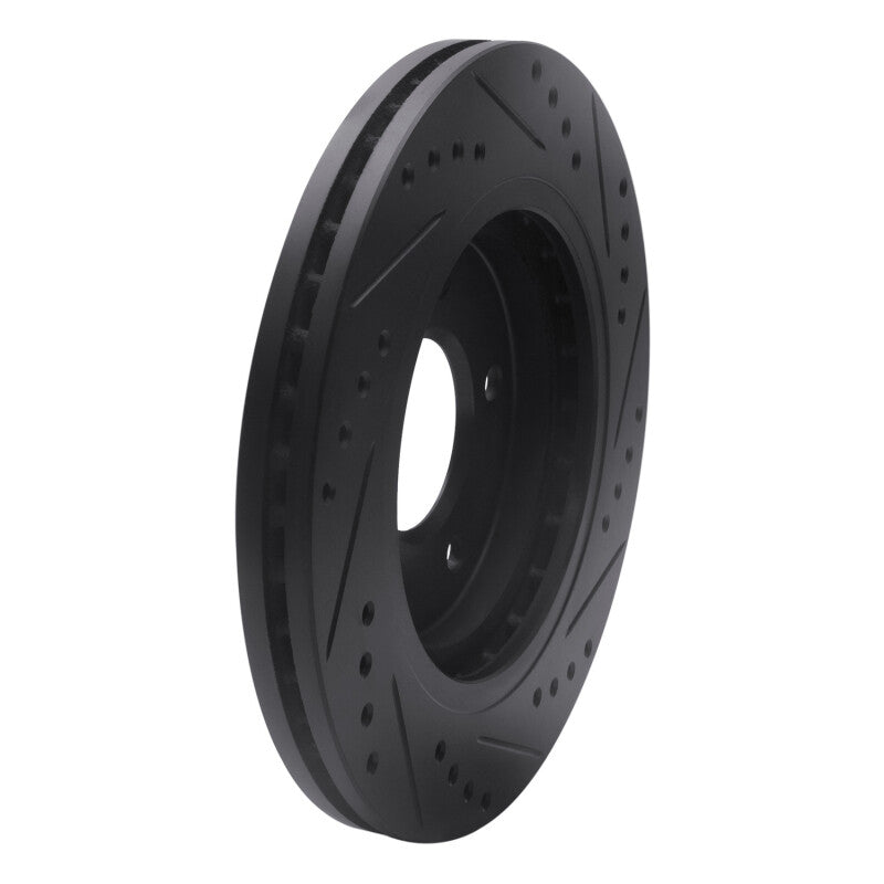 R1 Concepts R1 94-01 Buick Regal Front Left Drilled & Slotted Black Brake Rotor