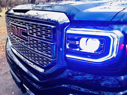 ORACLE Lighting Oracle 16-18 GMC Sierra Headlight DRL Upgrade Kit - ColorSHIFT w/ BC1 Controller
