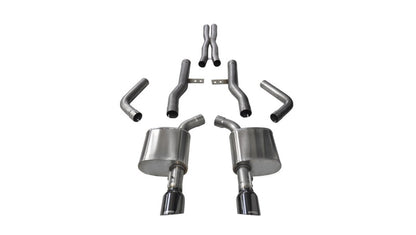 CORSA Performance Corsa 2015-2023 Dodge Charger SRT/Scat Pack/R/T 6.4L Black Xtreme Cat-Back Exhaust