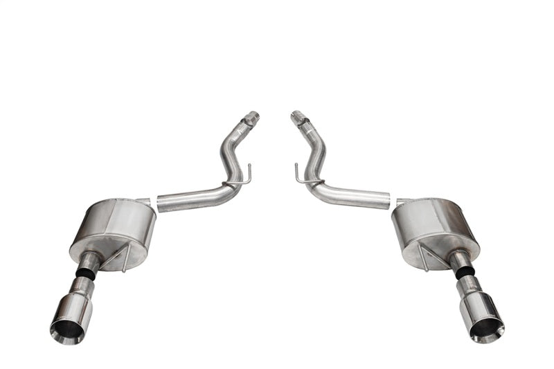 CORSA Performance Corsa 2024+ Ford Mustang GT Sport Axle-Back Dual Rear Exit with 4.5in Straight Cut Polished Tips