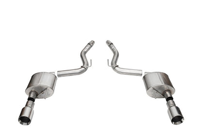 CORSA Performance Corsa 2024+ Ford Mustang GT Sport Axle-Back Dual Rear Exit with 4.5in Straight Cut Polished Tips