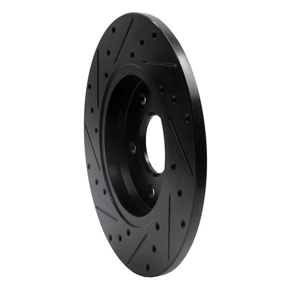 R1 Concepts R1 01-08 Ford Mondeo (Mexico) Rear Right Drilled & Slotted Black Brake Rotor